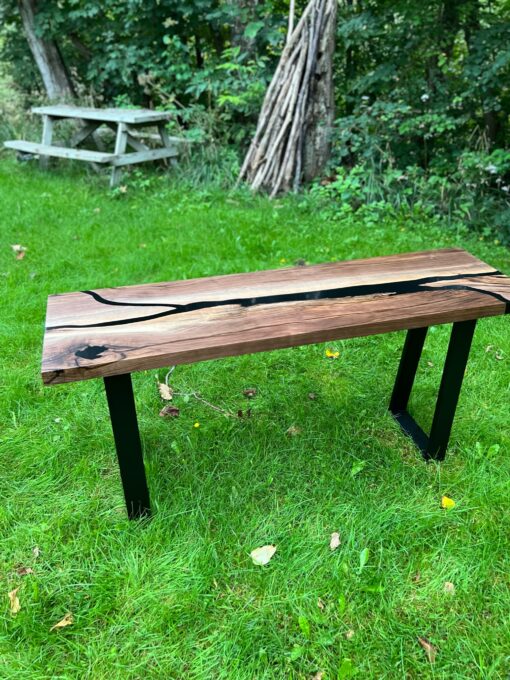 5ft x 18" Epoxy River Console Table - Woodify Canada 7