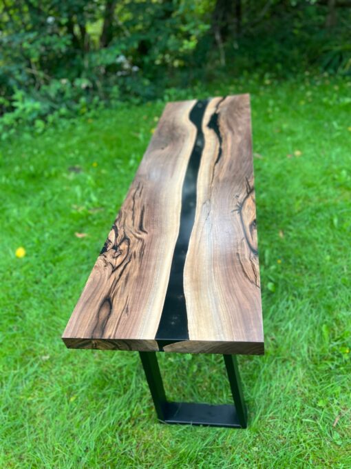 5ft x 18" Epoxy River Console Table - Woodify Canada 10