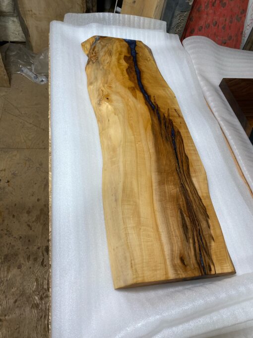40"x12" Maple + Epoxy Highlights Console Table