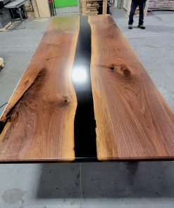 Black Walnut Epoxy River Conference Table 9ft x 4ft Woodify