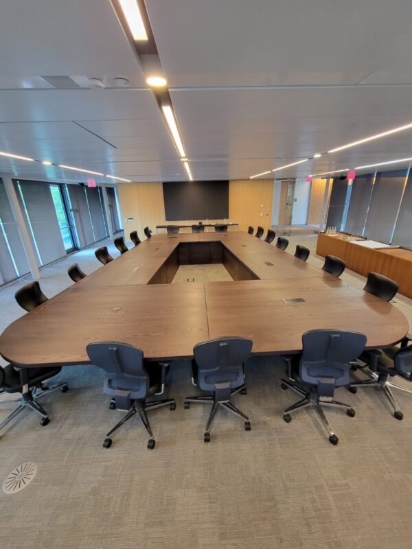 ETFO (Elementary Teachers’ Federation of Ontario) 22ft x 14ft Ash Boardroom Table 1